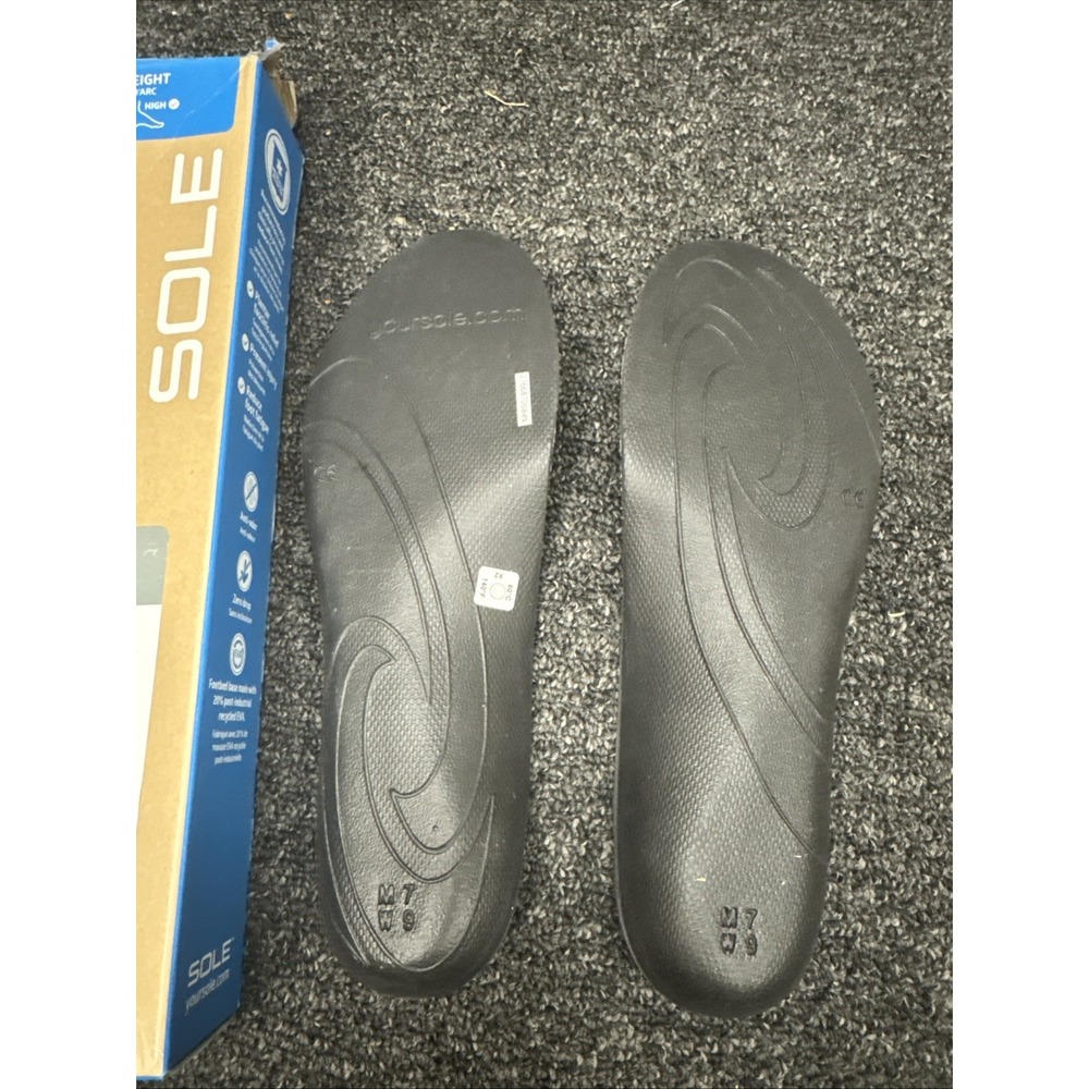 SOLE Active Thin Orthotic Insoles Plantar Fasciitis Arch Support Size M 7, W 9 - Picture 3 of 3